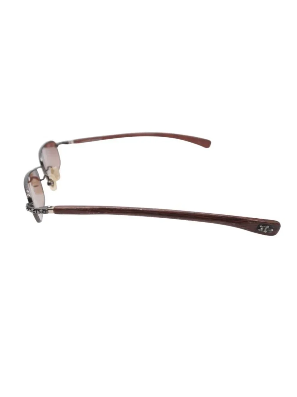 Chrome Hearts Vervedere-d Sunglasses Eyewear CH Cross Dagger Ebony Wood